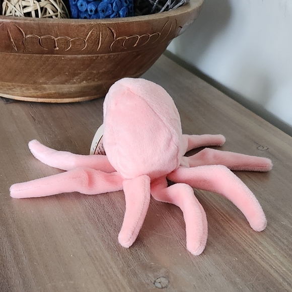 🐙 Ty Beanie Baby “Inky” the Pink Octopus – 1993 Original Collectible Plush - Picture 6 of 16